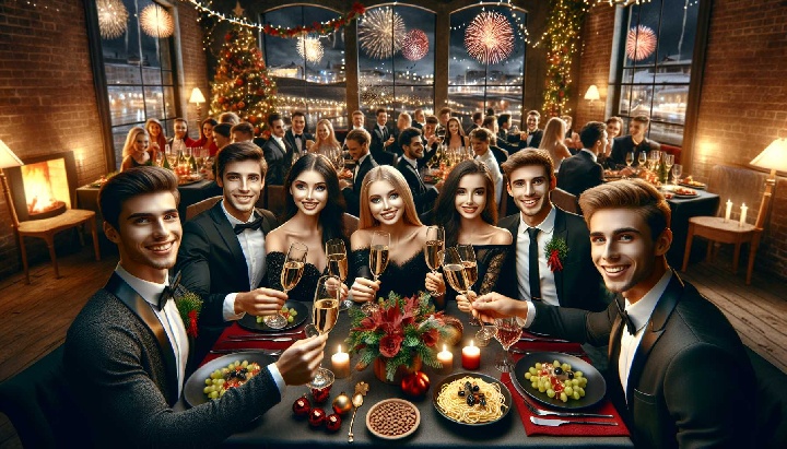 Foto Capodanno per coppie a Taormina: meglio un tavolo per due o la socialità di un tavolo co