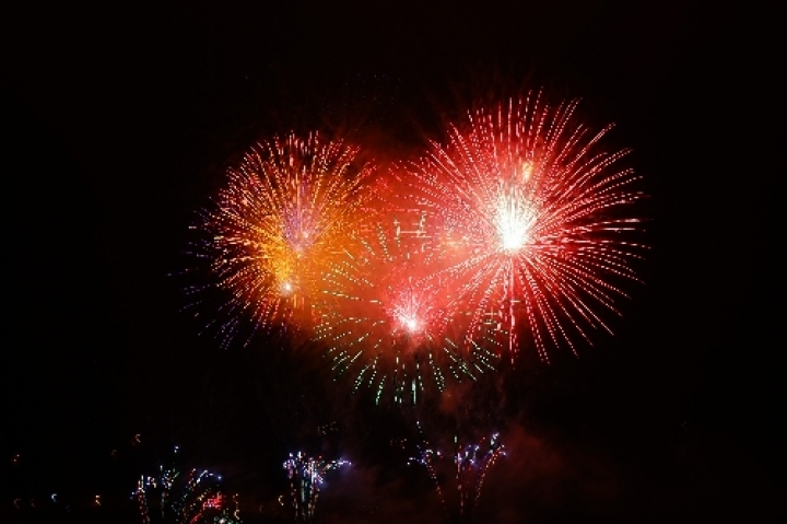 capodanno taormina in piazza in centro storico foto